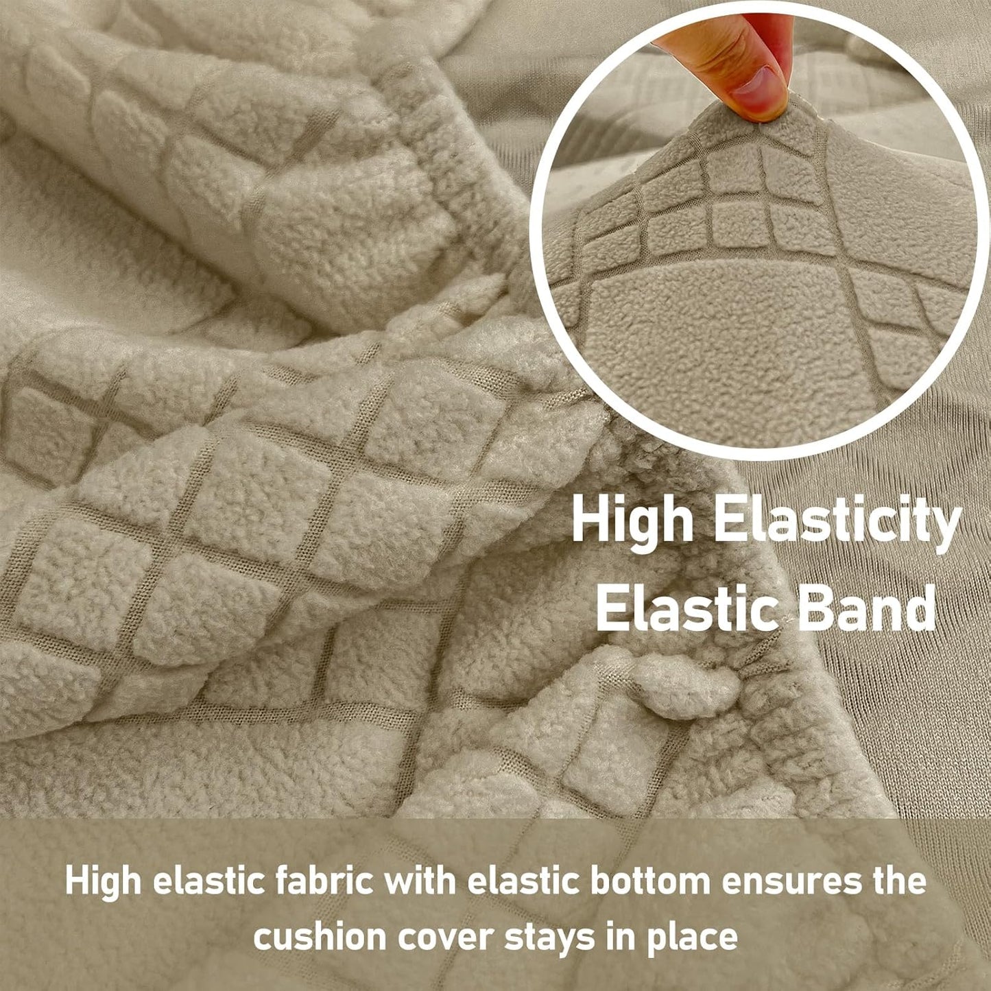 EASLIV Sofa Covers Washable,Stretch Comfort Couch Cushion Covers L Shape Sectional Sofa Slipcovers Furniture Protectors Pet
