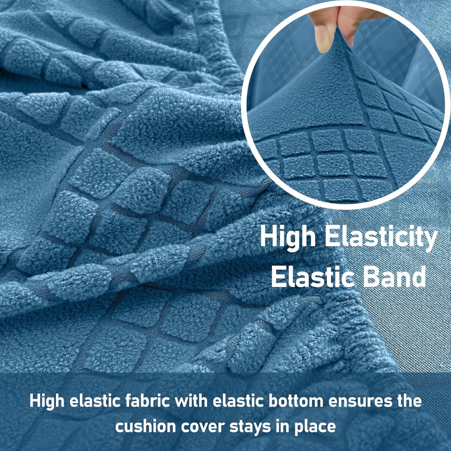 EASLIV Super Elasticity Thick Jacquard Fabric Sofa Cushion Covers