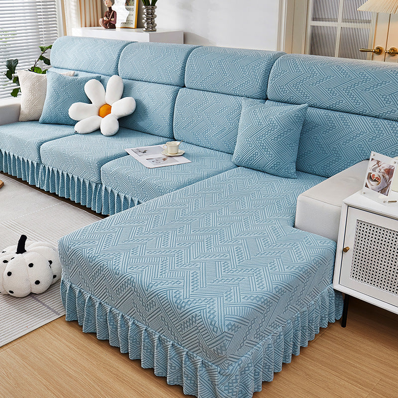 EASLIV Super Elasticity Thick Jacquard Fabric Sofa Cushion Covers