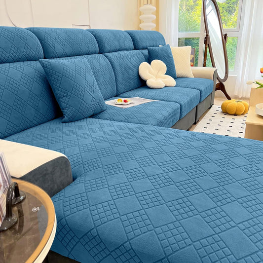 EASLIV Super Elasticity Thick Jacquard Fabric Sofa Cushion Covers