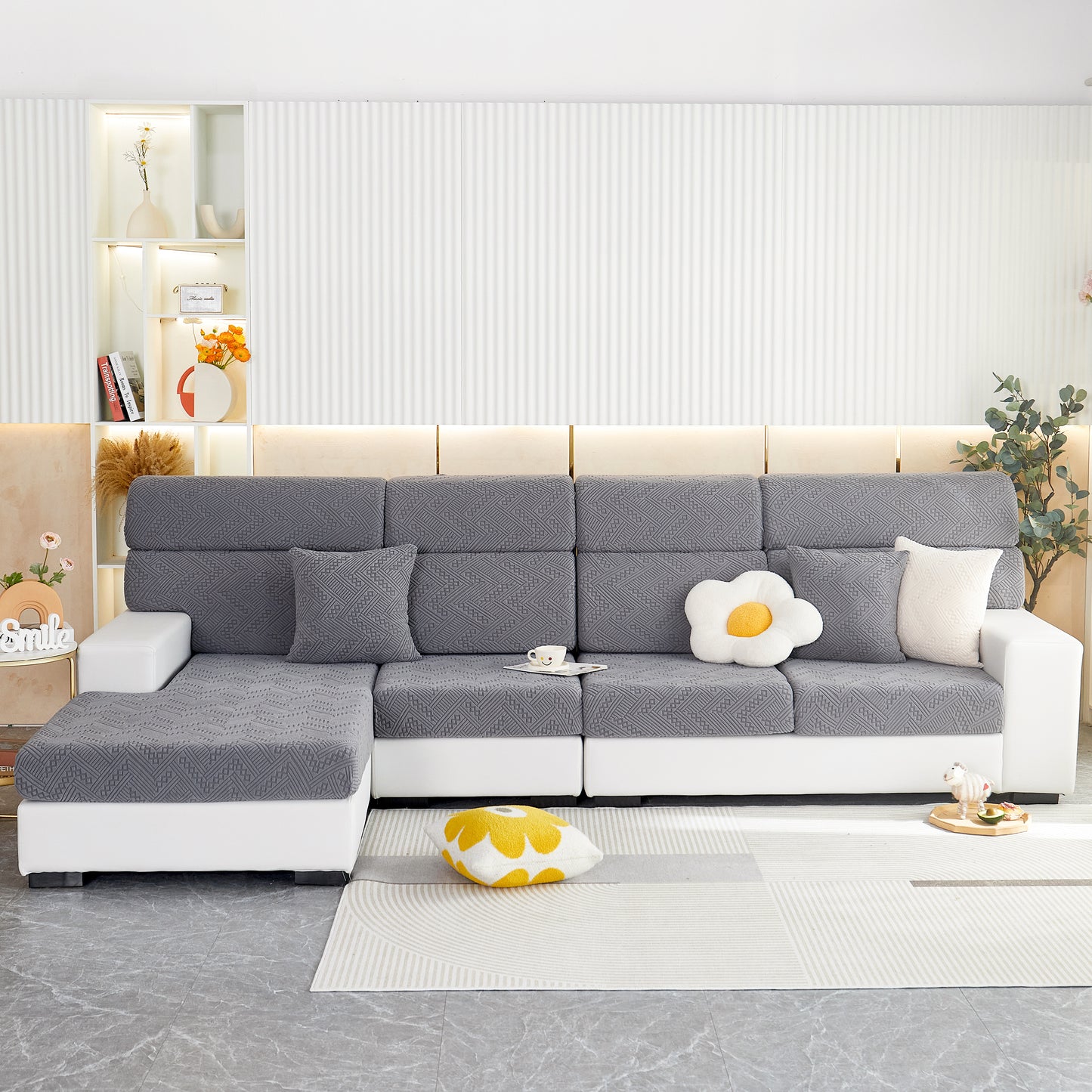 EASLIV Magic Sofa Covers Magic Sofa Couch Covers 2024 New Wear-Resistant Universal Sofa Cover Stretch for Sectional Slipcovers